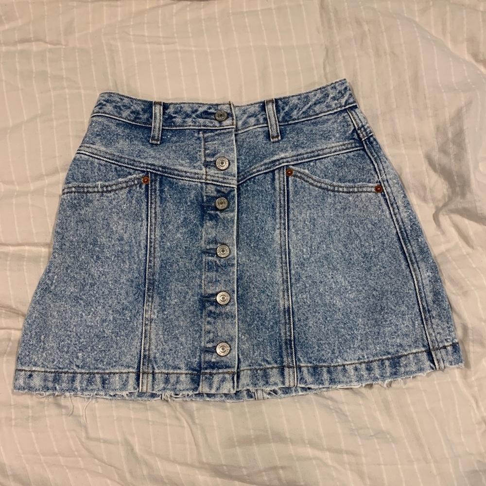abercrombie denim mini skirt - size 25